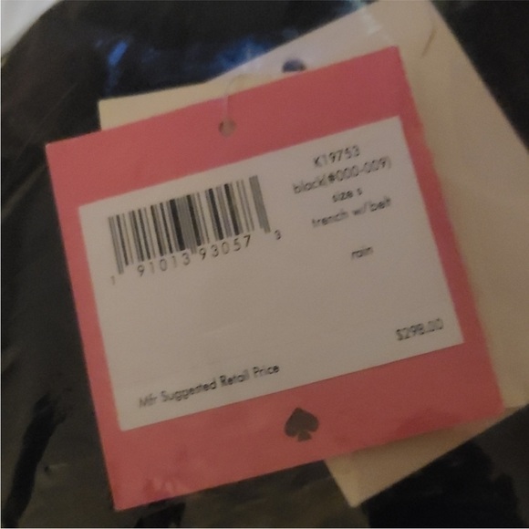 Kate Spade 40” Belted Spring Trench Coat NWT size small - Picture 4 of 4